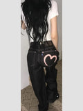 2025 Autumn Winter Women's Denim Jeans Y2K Wide Fit Baggy Jeans Grunge Harajuku Cowboy New In Pants Korean Mom Jeans Punk Retro