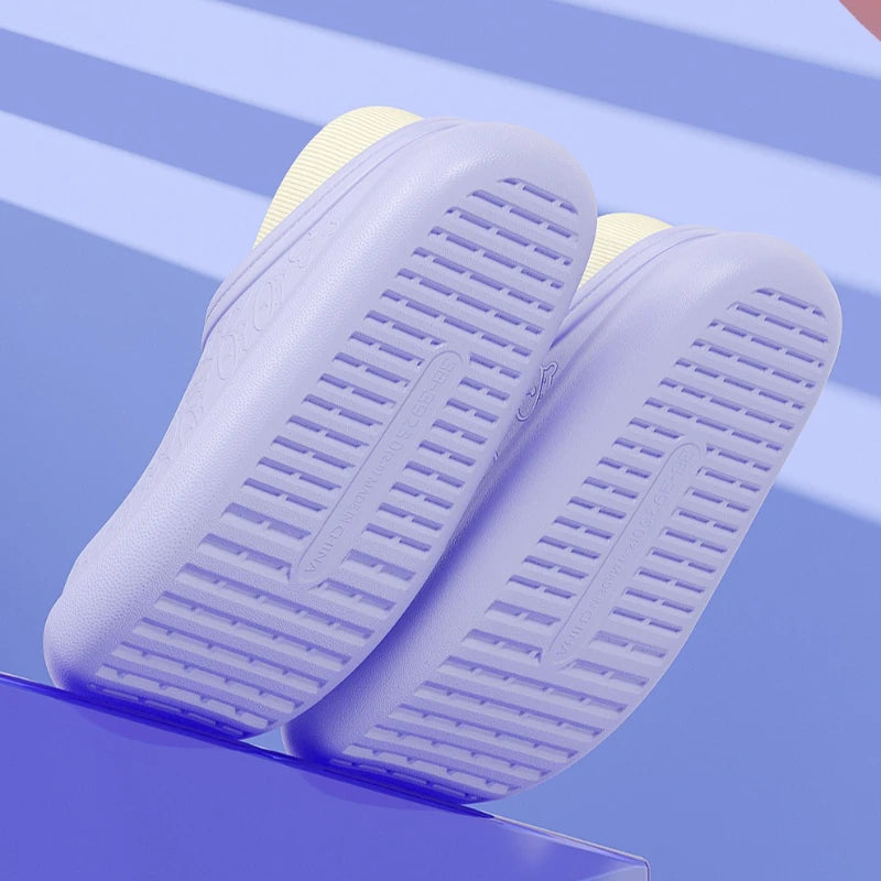 Waterproof Winter Slippers for Women & Men - Non-Slip Plush Scuff Shoes, Thick Sole Indoor/Outdoor Slides for Shower & Home