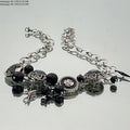 Button star necklace heavy industry babes sweet cool subculture exaggerated goth punk Europe and America