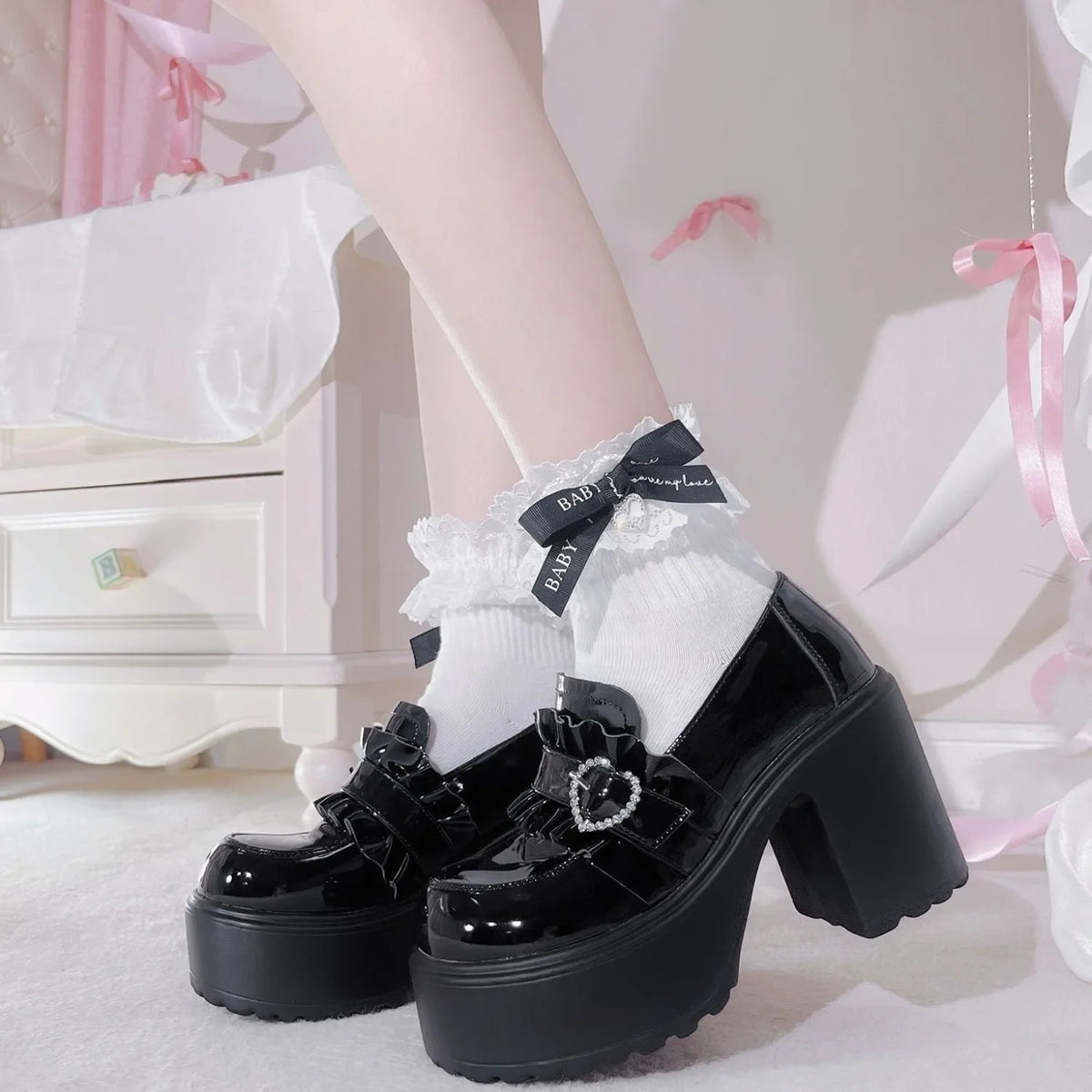 Thick Bottom Mary Jane Small Leather Shoes Women 2025 Autumn New Design Punk Lolita Shoes Women Fashion Versatile Loafers Casual