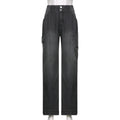 Women Flare Stretch Moustache Jeans Fashion Skinny Bell Bottom High Waist Gray Denim Pants Lady Classic Y2K Punk Long Trousers
