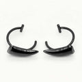 1pair Stainless Steel Personalised Sharp Teeth Fake Piercing Lip Ring Punk Exaggerated Jewelry for Women Gothic Body Jewelry