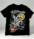2026 New Summer Tiger print Short sleeved Top American Retro Street Trend Personality Dark Punk Gothic Style Casual Versatile